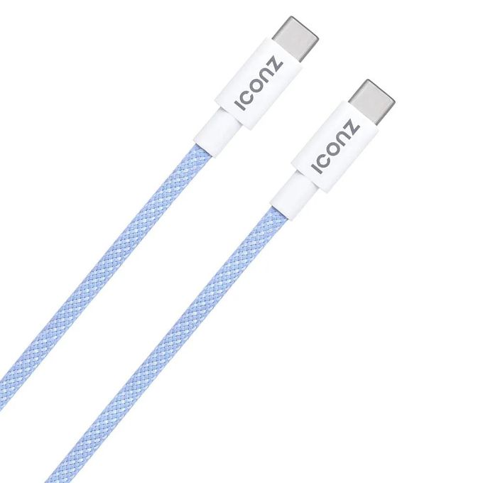 Iconz Link C25 Type-C Cable, 1 Meter, Blue and White
