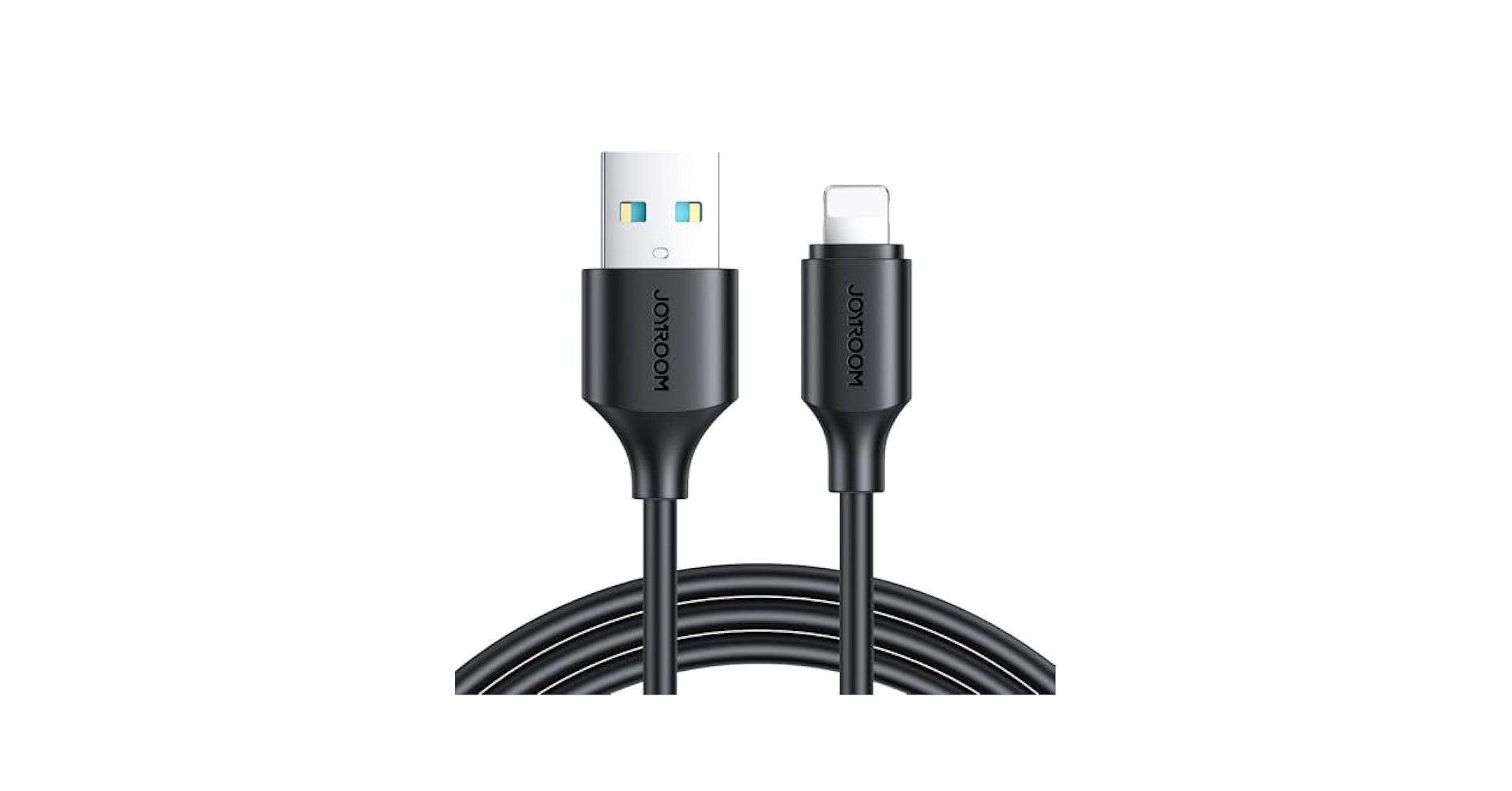 Fast Charging Data Cable, USB-A to Lightning, 1m - Black