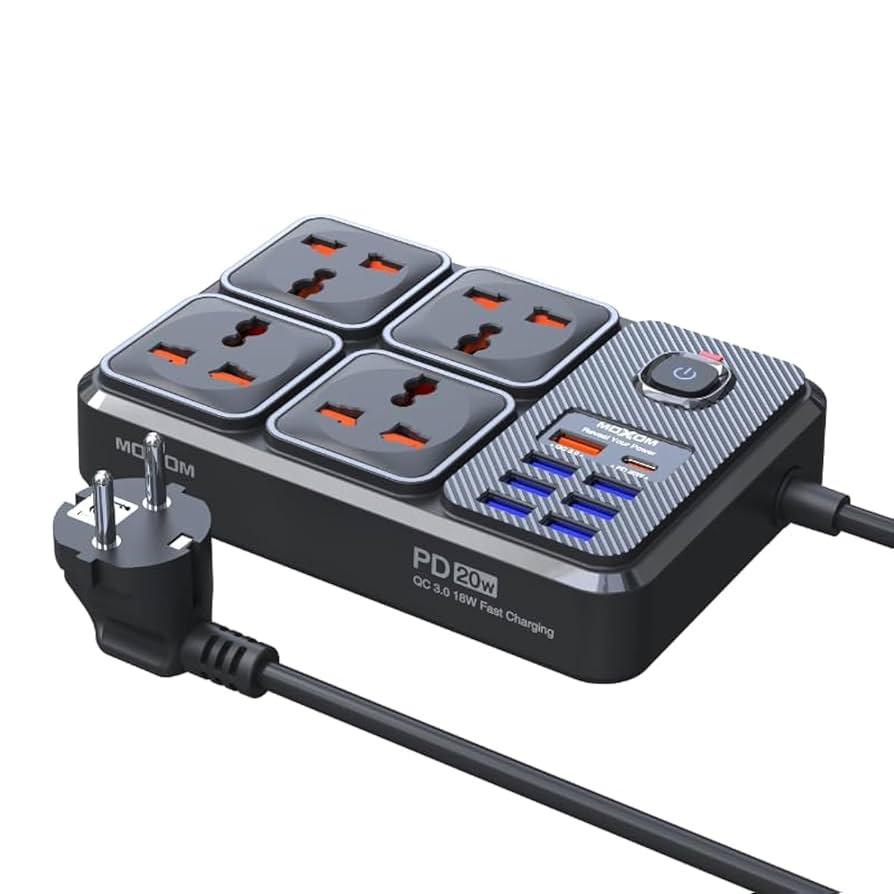 Moxom 12 IN 1 PD Power Strip With 4 Socket