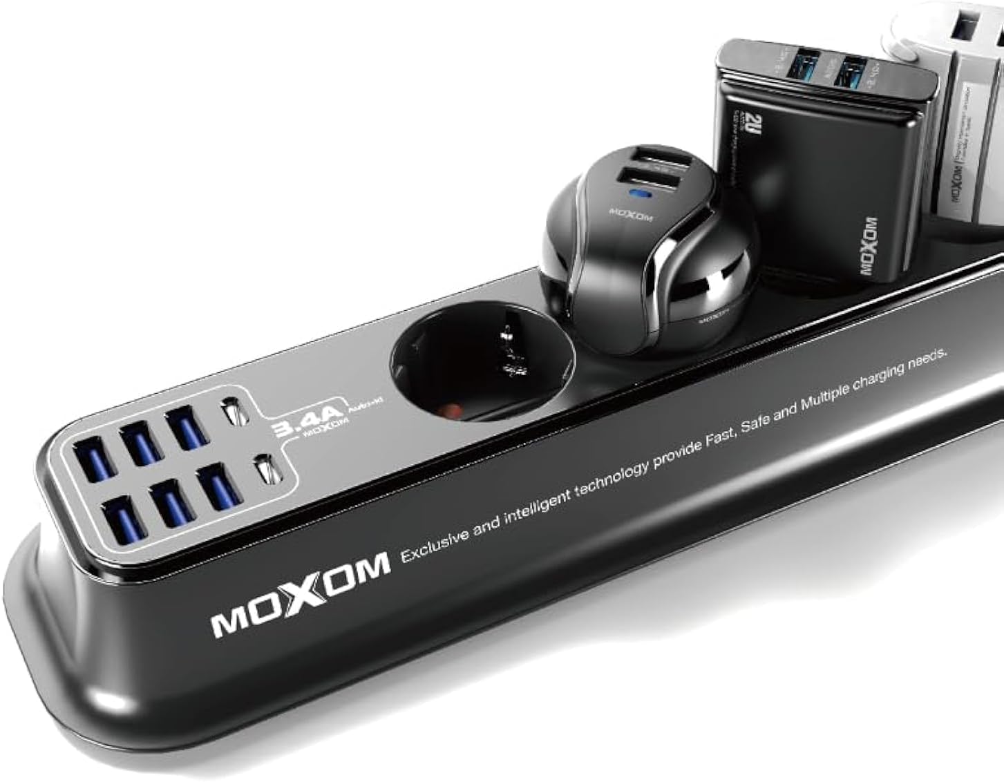 Moxom 12 IN 1 PD Power Strip With 4 Socket