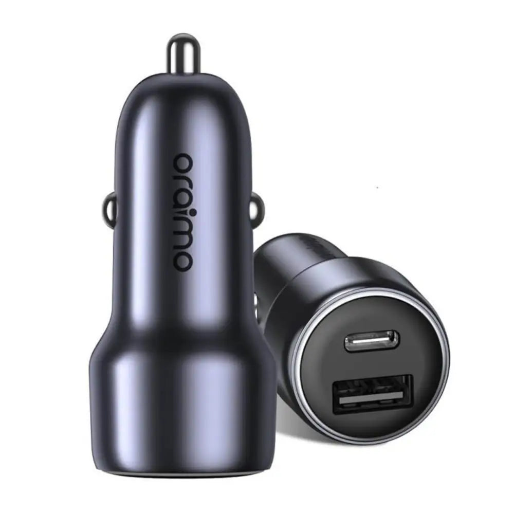 Oraimo Occ-73D Fast Charging USB Car Charger, 48W, Black